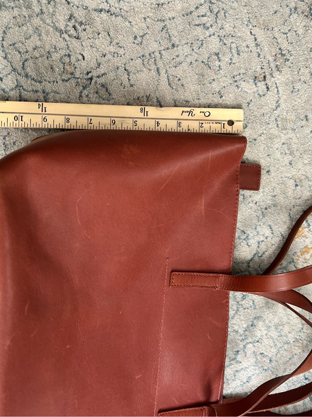 Madewell Brown Leather Tote Bag - Picture 7 of 7